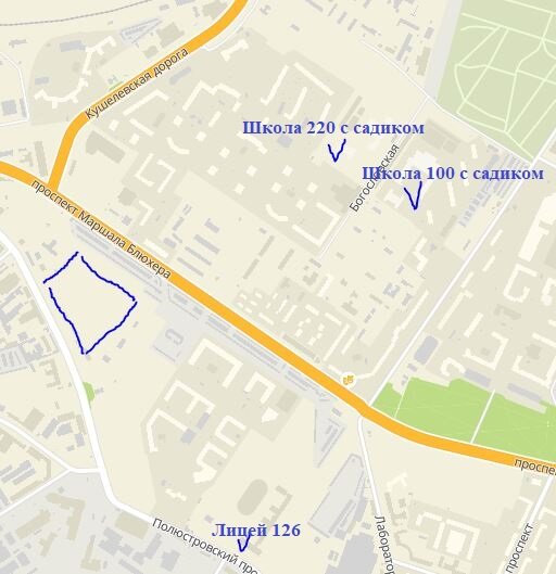 Близость школ и садов к ЖК "БелАрт"