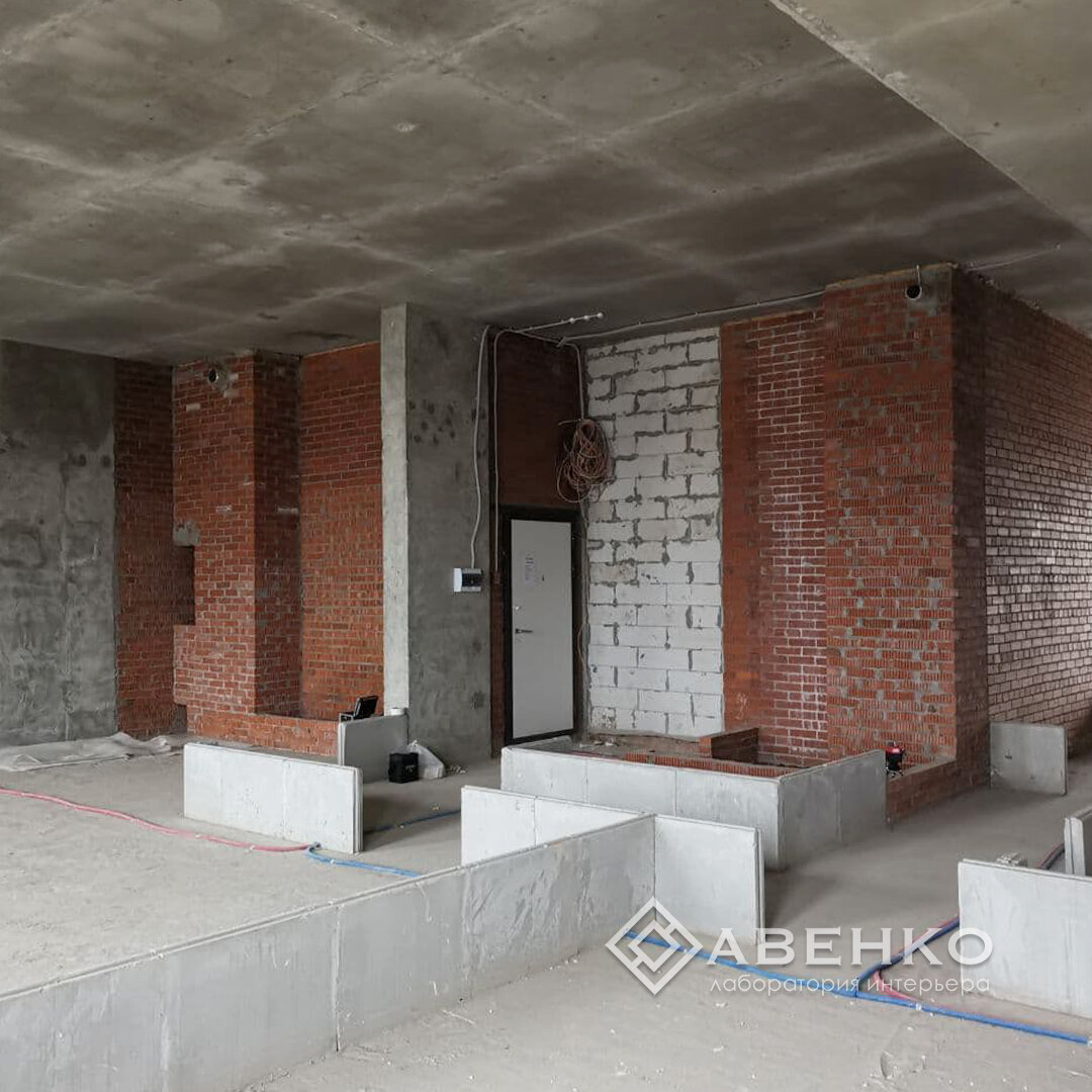 Входная группа и кухня-гостиная