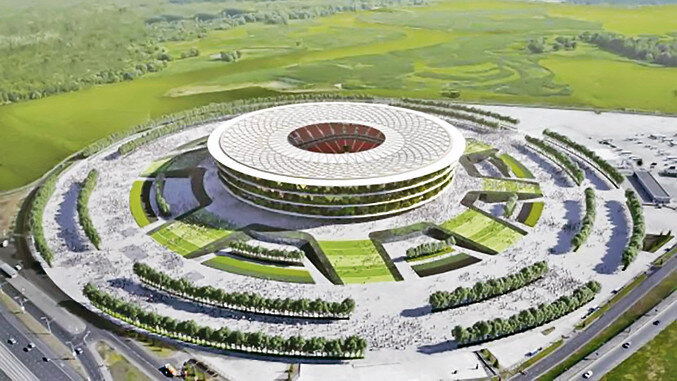 3D-проекция будущего стадиона от министерства финансов Сербии. Источник: 