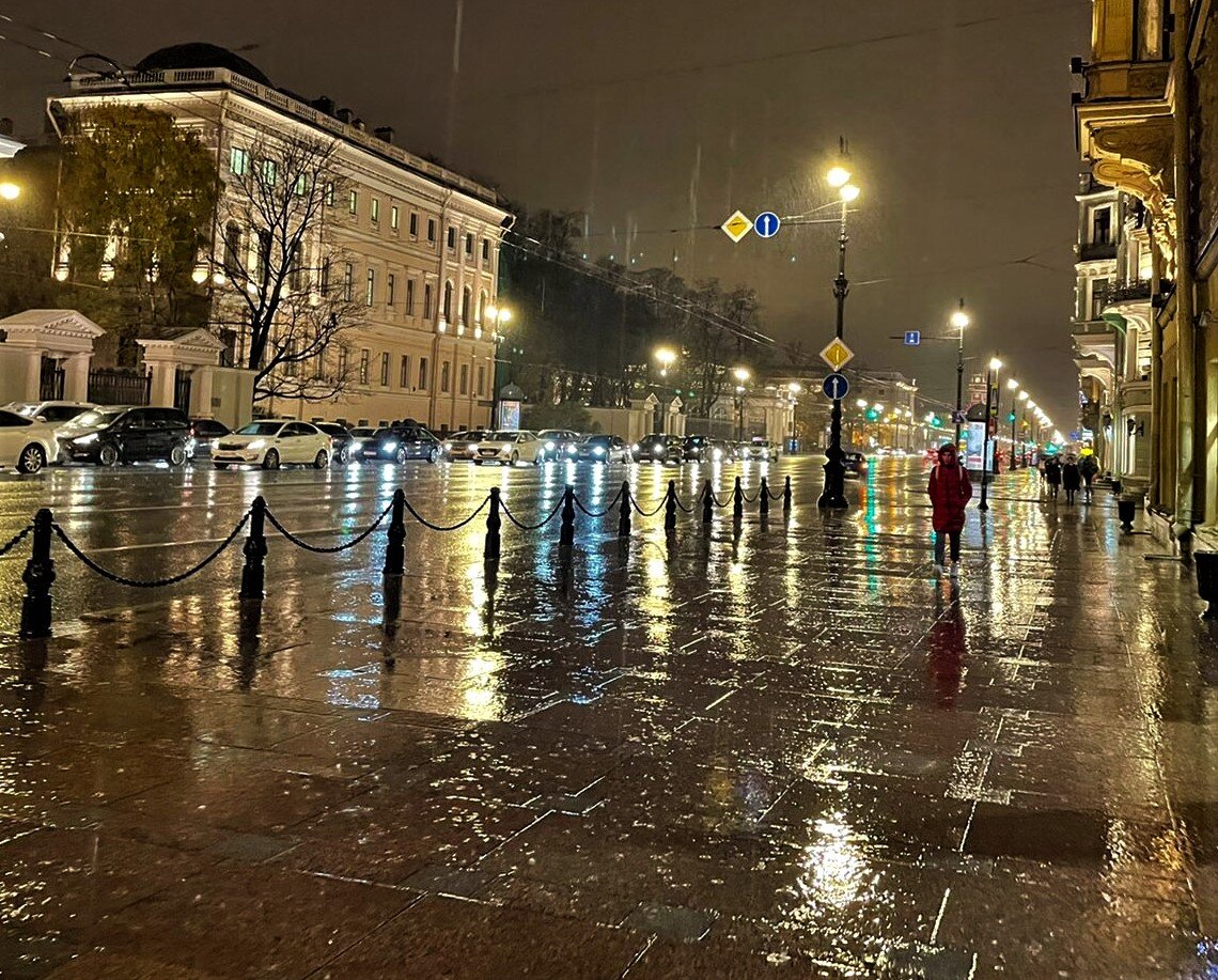Одинокий дождь. Работа Татьяны Федуловой.