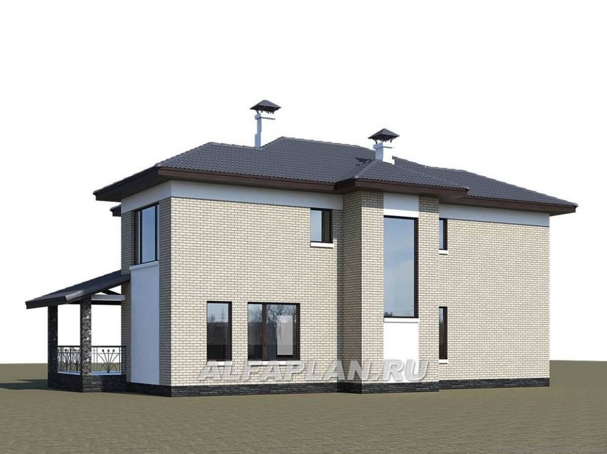 Фасады дома по проекту "Меркурий" 578А 