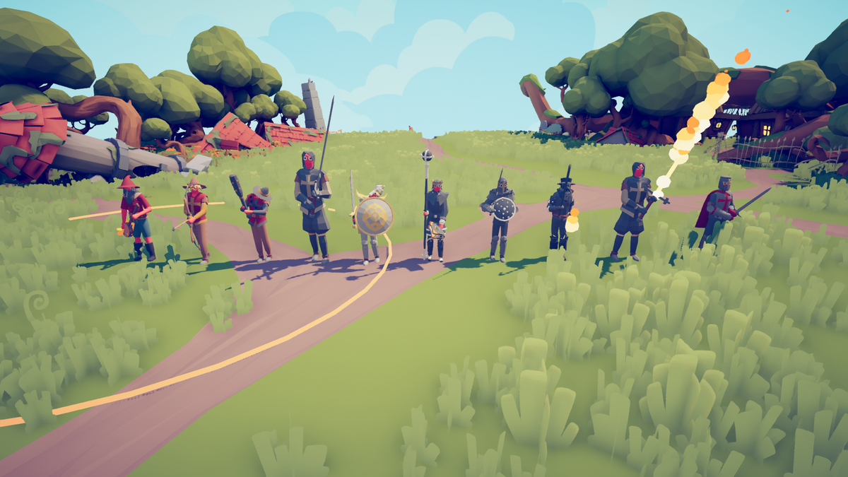 Завалились на бочок.