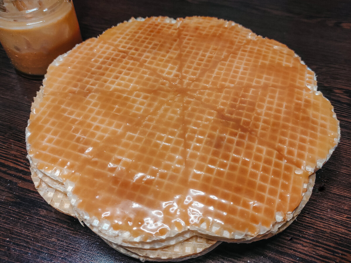 Вафельный торт из готовых коржей