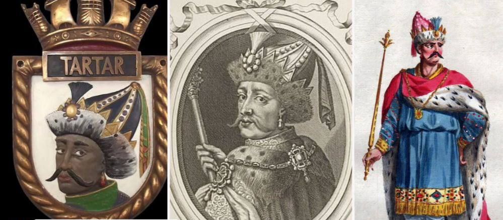 Лицо на эмблеме вы можете сравнить с гравюрой 1690-го года, это Великий Император Тартарии.