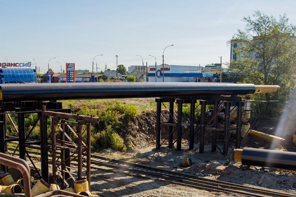     Монтаж теплосетей продолжается  пресс-службы администрации Барнаула