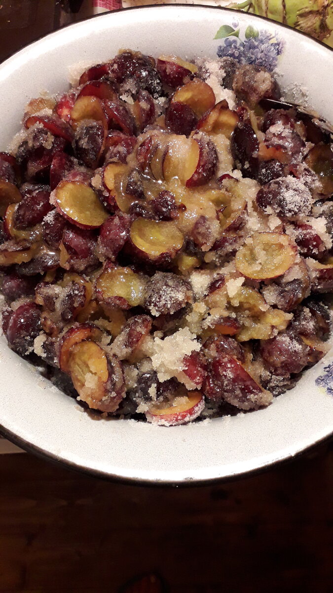 слива с сахаром