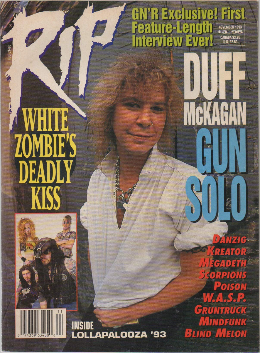 Обложка журнала RIP за ноябрь 1993 года