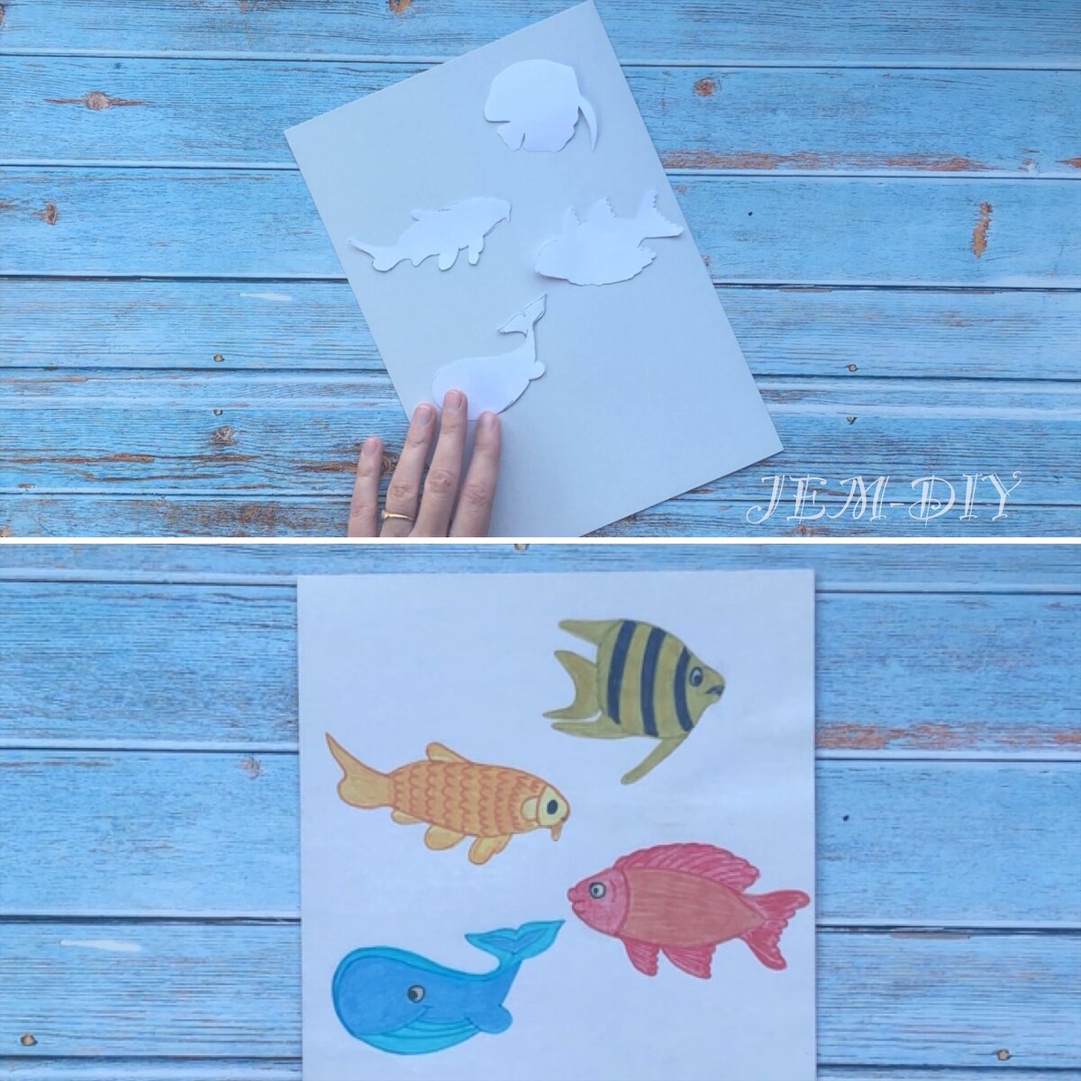 Поделки из бумаги: рыбки — пошаговая инструкция