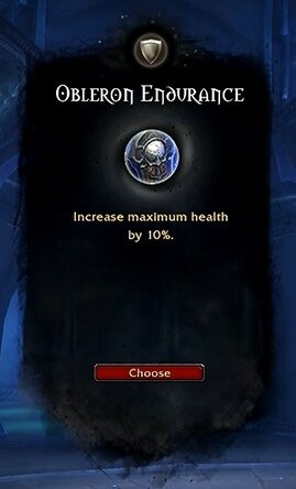 Obleron Endurance в меню выбора.