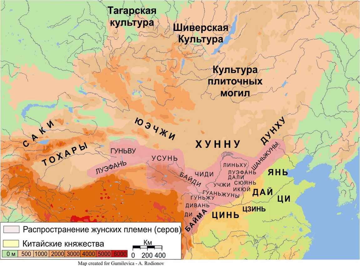 Как раз Дунху кочевали на тех территориях