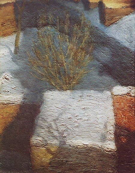   Николай Крымов.  Крыши под снегом, 1906
