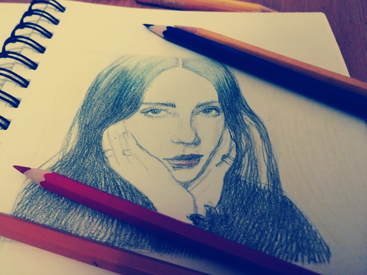 Billie Eilish (рисунок автора) 