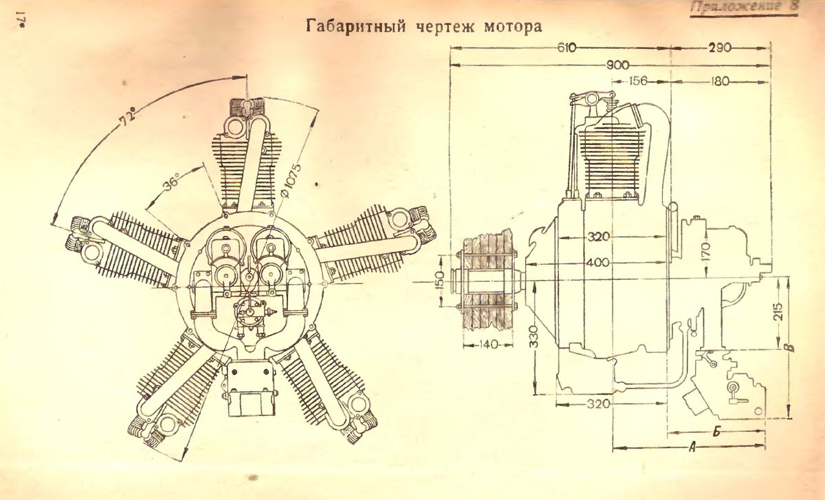 Чертежи авиационных двигателей