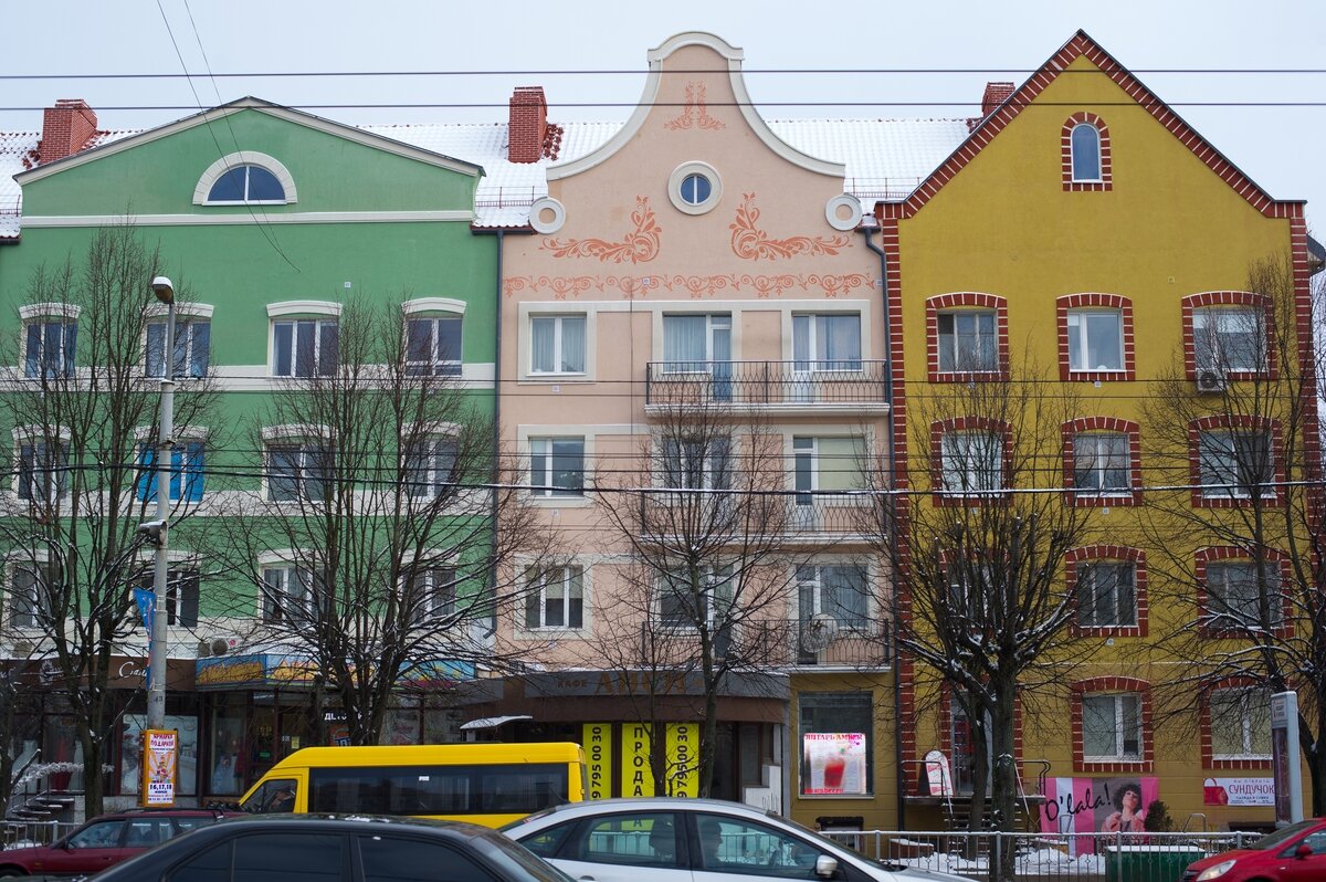 Ганзейская архитектура в центре города. Ленинский проспект