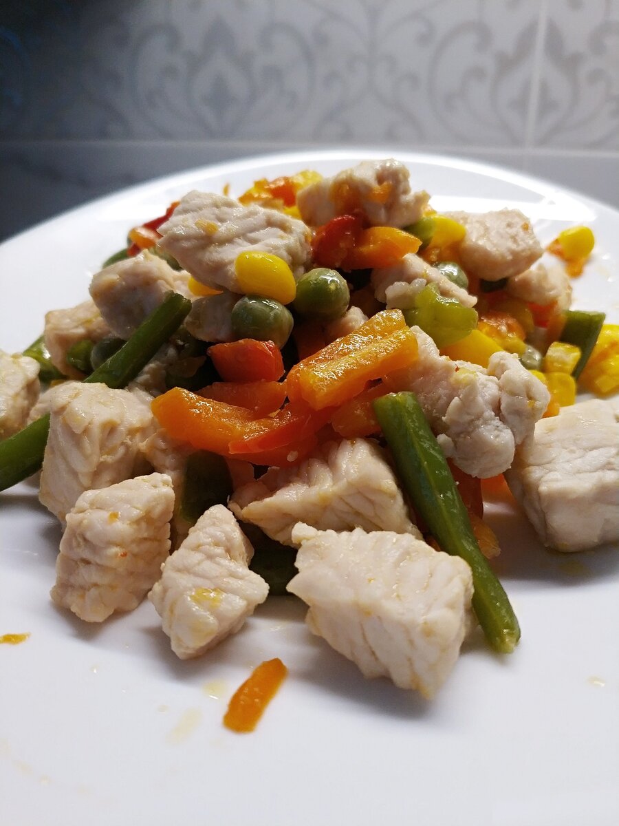 Индейка с овощами