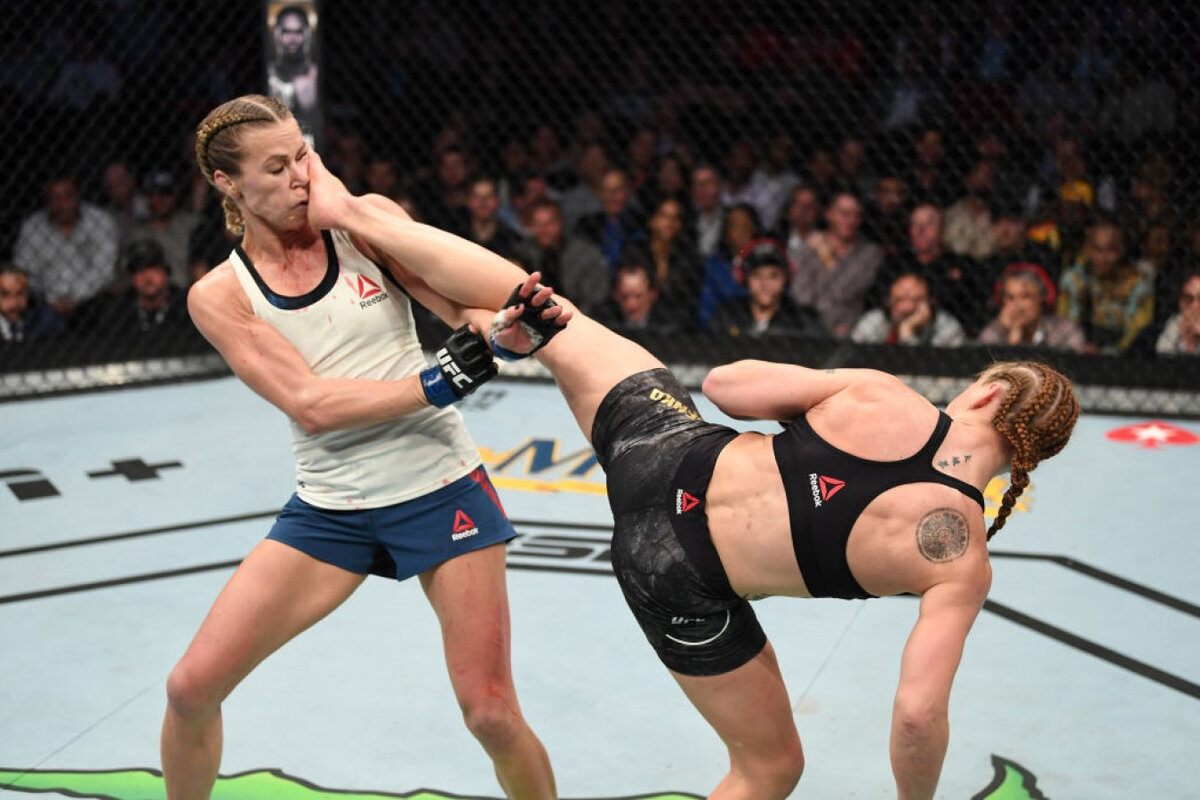 Женские бои MMA В Нижнем белье