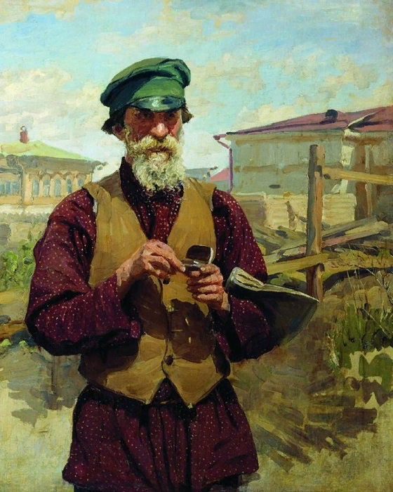 Жилет оказался очень удобен, так что мода на него быстро разошлась по всем слоям общества. Художник Иван Куликов. 