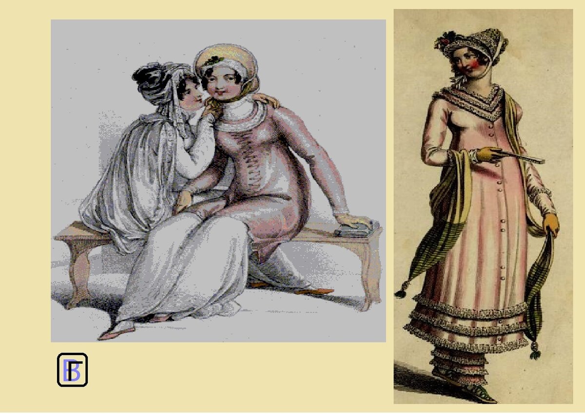 Модные пляжные ансамбли 1810 г.