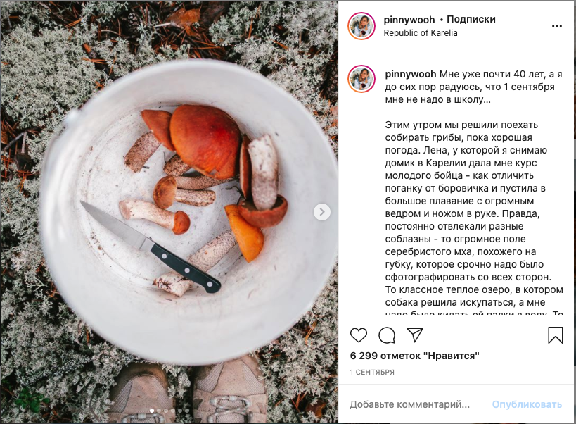 Примеры постов популярного блога 