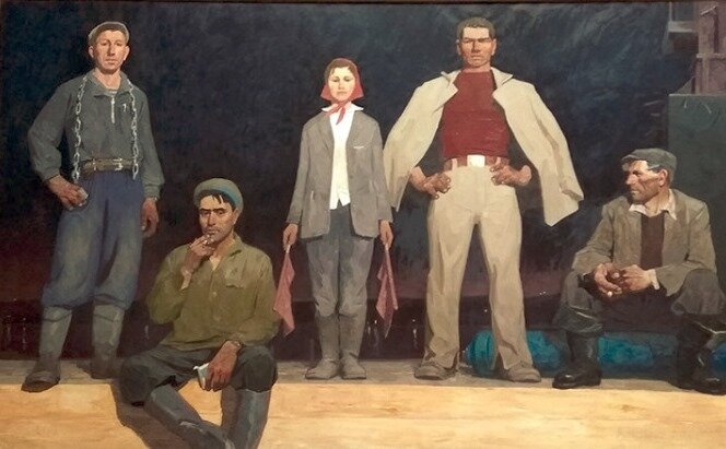 Рассказ // На илл.: Художник Виктор Попков. Строители Братска