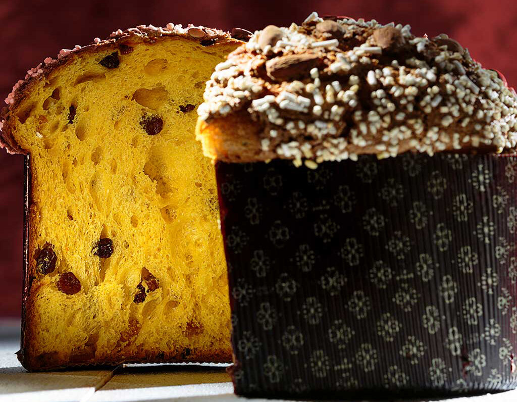 Панеттоне в разрезе