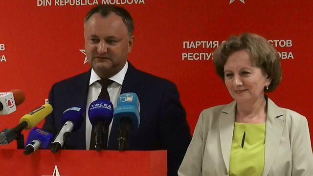 Лидеры партии социалистов Молдавии Игорь Додон и Зинаида Гречаный. Автор: Accent TV 2015, CC BY 3.0, https://commons.wikimedia.org/w/index.php?curid=41287929