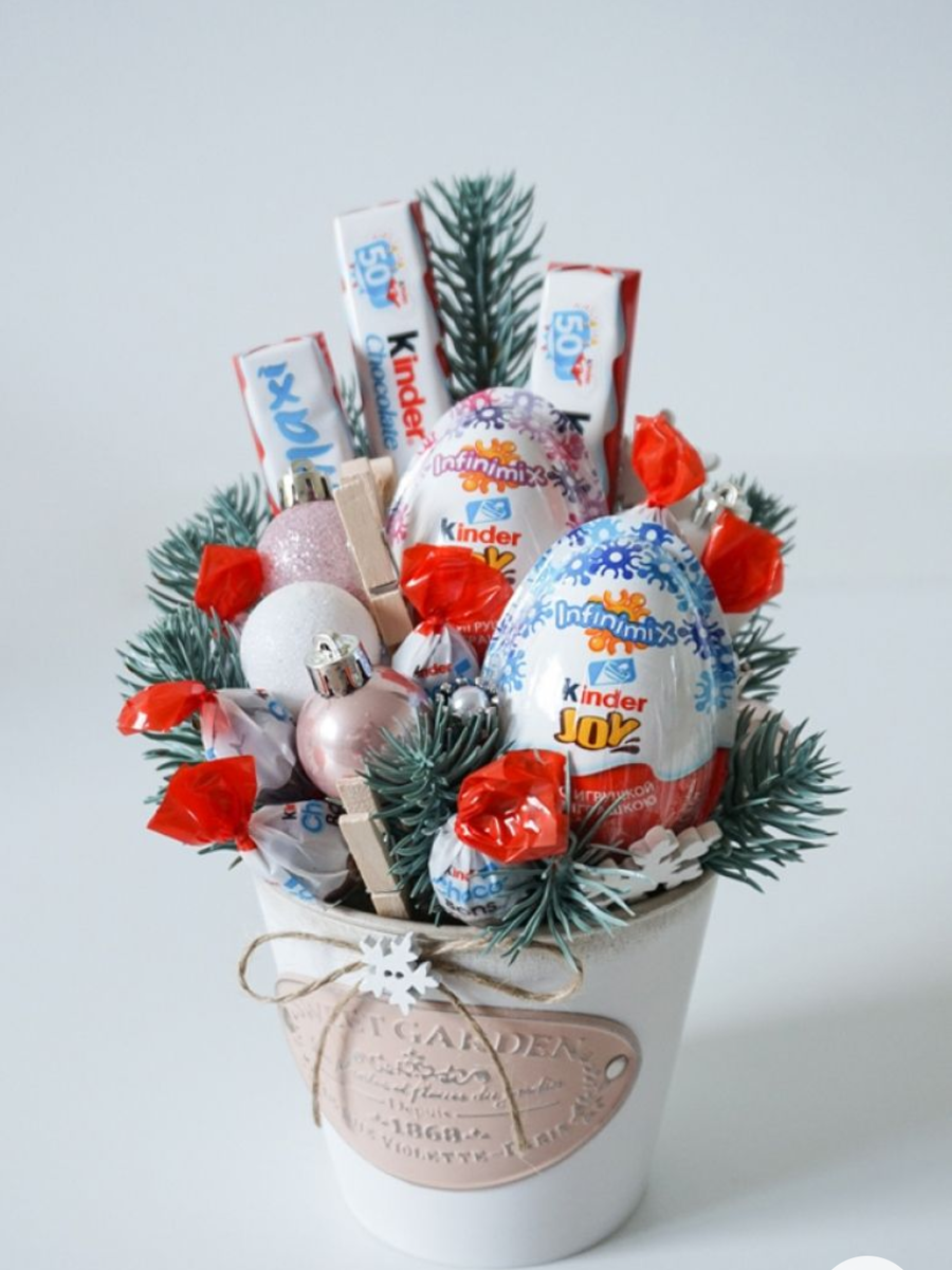 Фото-пример сладкого подарка, сделанного своими руками с сайта pinterest.ru