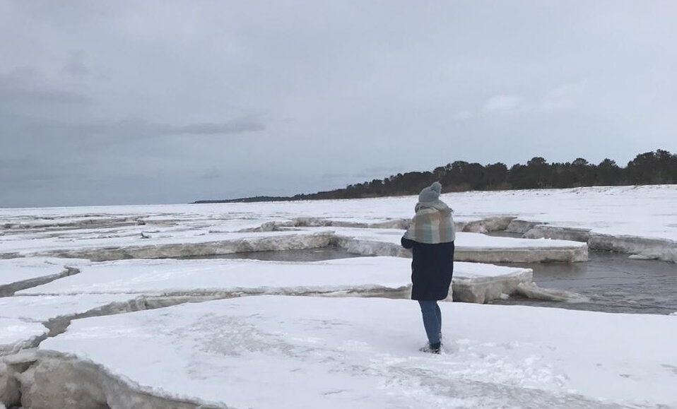 Берег Белого моря, прохладно...