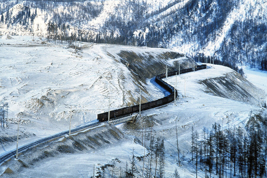 Транссибирская железная дорога зима