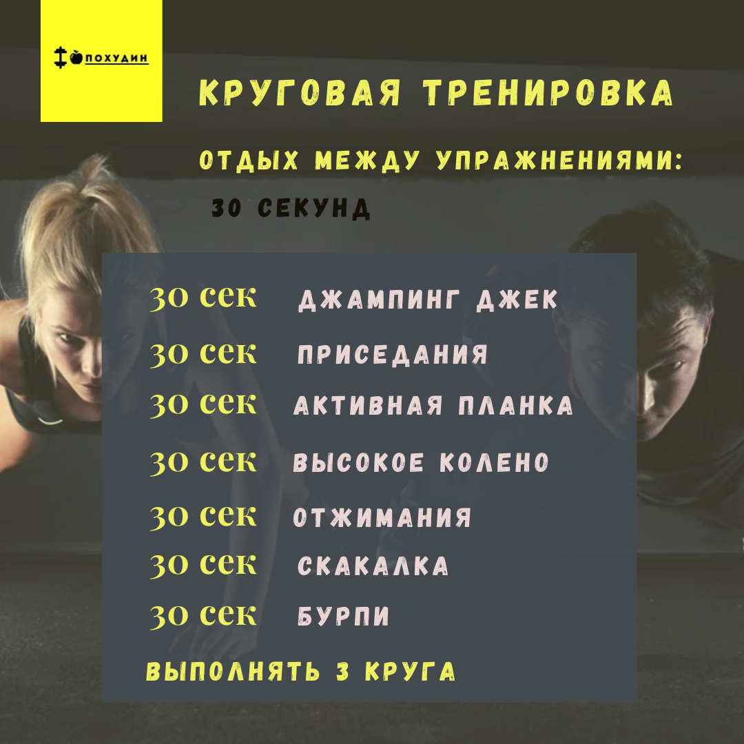Вся тренировка в одной картинке для удобства