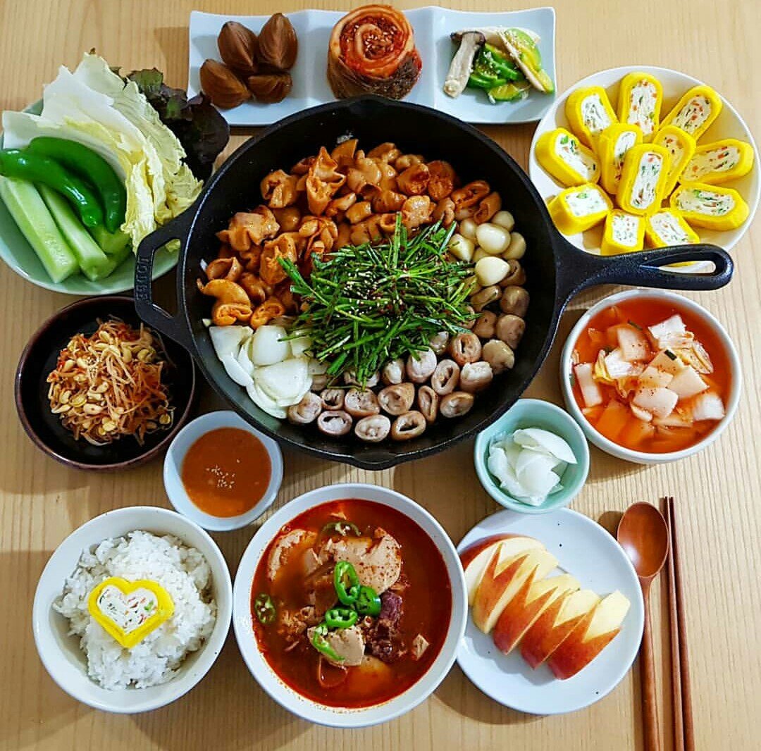 Эстетика корейской еды 