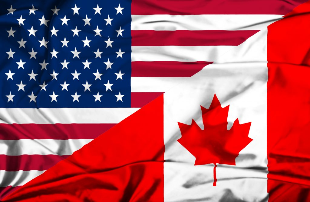 Есть ли различия сша и канады. Флаг США И Канады. Канада и Америка. США Канада Великобритания. Флаги Канады США И Англии.