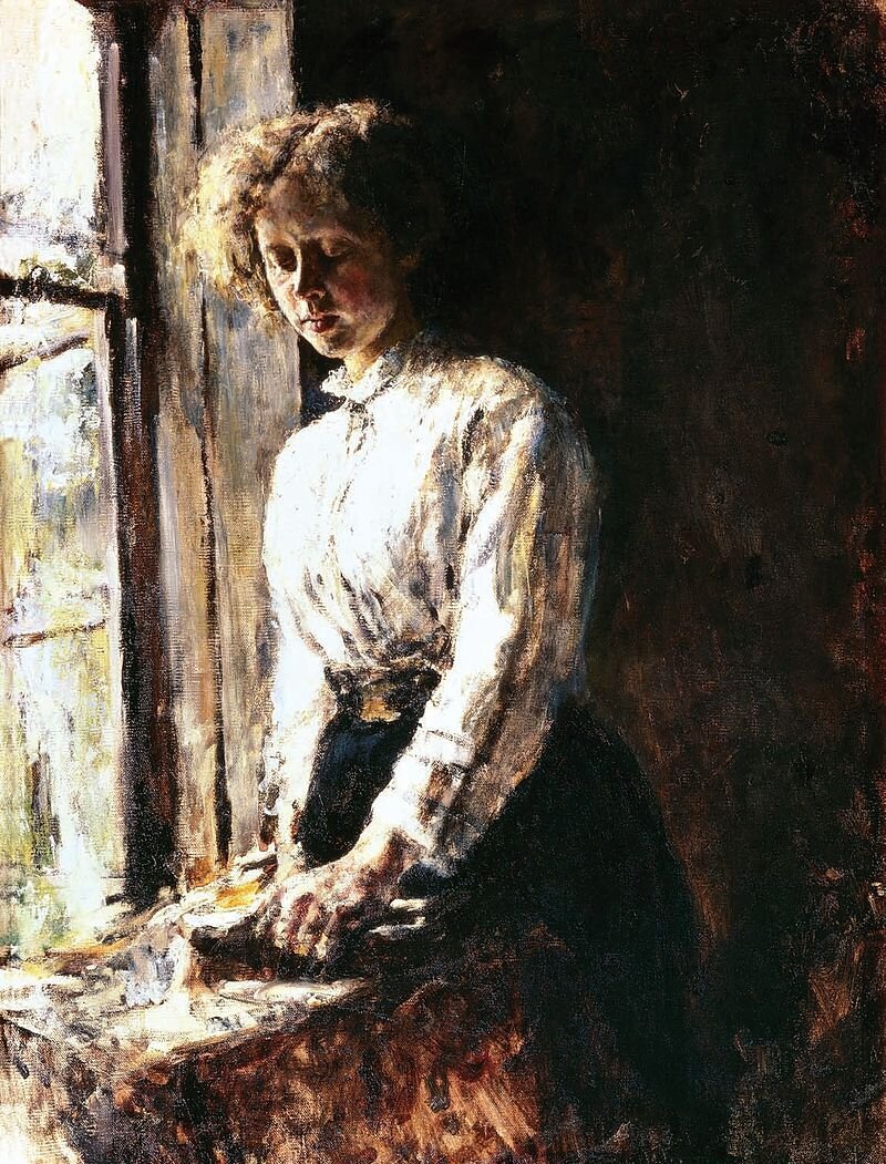 «Портрет Трубниковой у окна», Валентин Серов, 1886 год