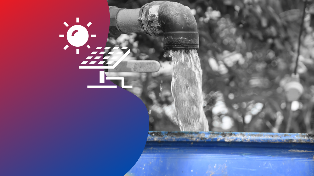 В опреснителе используются цилиндр и солнечный коллектор.