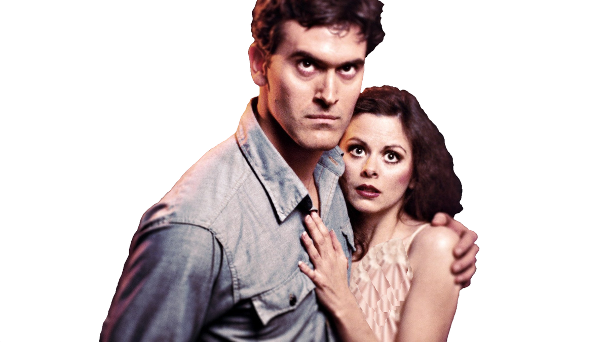 Фрагменты кадра из фильма Зловещие мертвецы 1981 года.