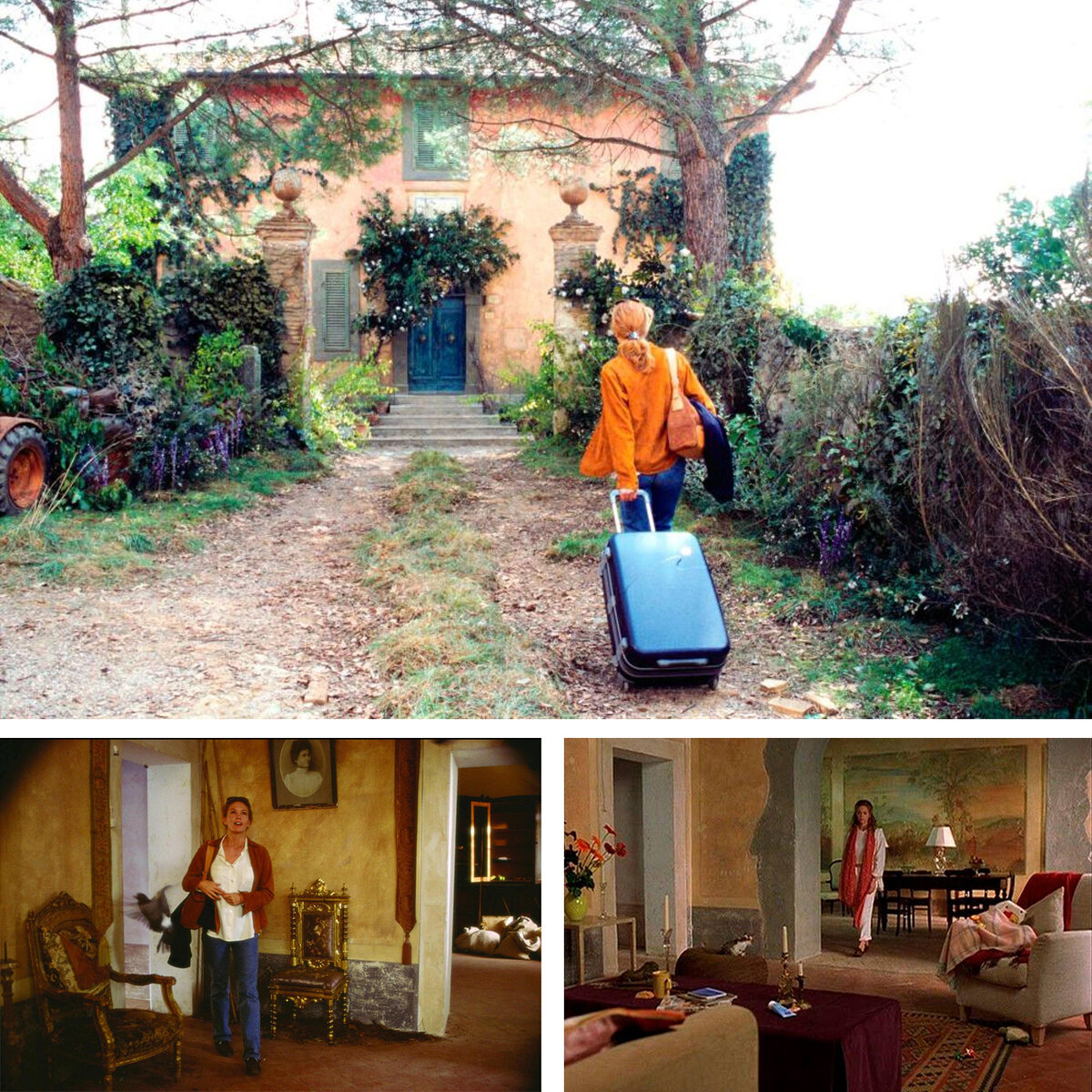 Кадры из фильма "Под солнцем Тосканы", коллаж автора (inlavka.ru)