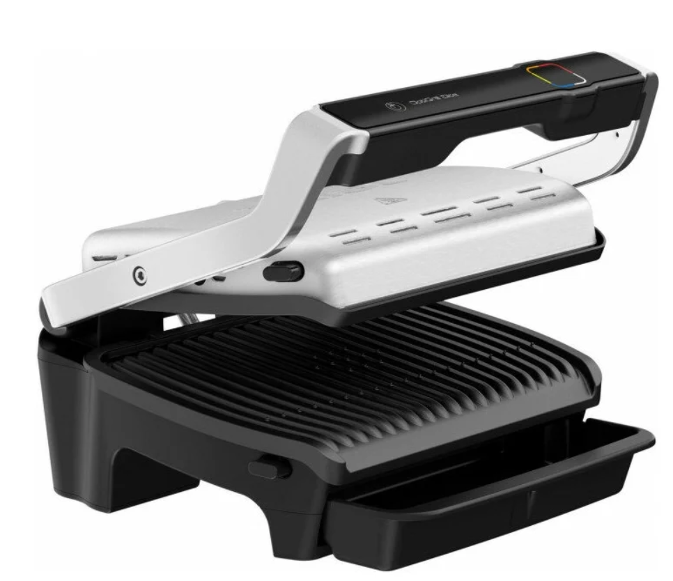 Жир с панелей Tefal Optigrill Elite GC750 стекает в специальный поддон