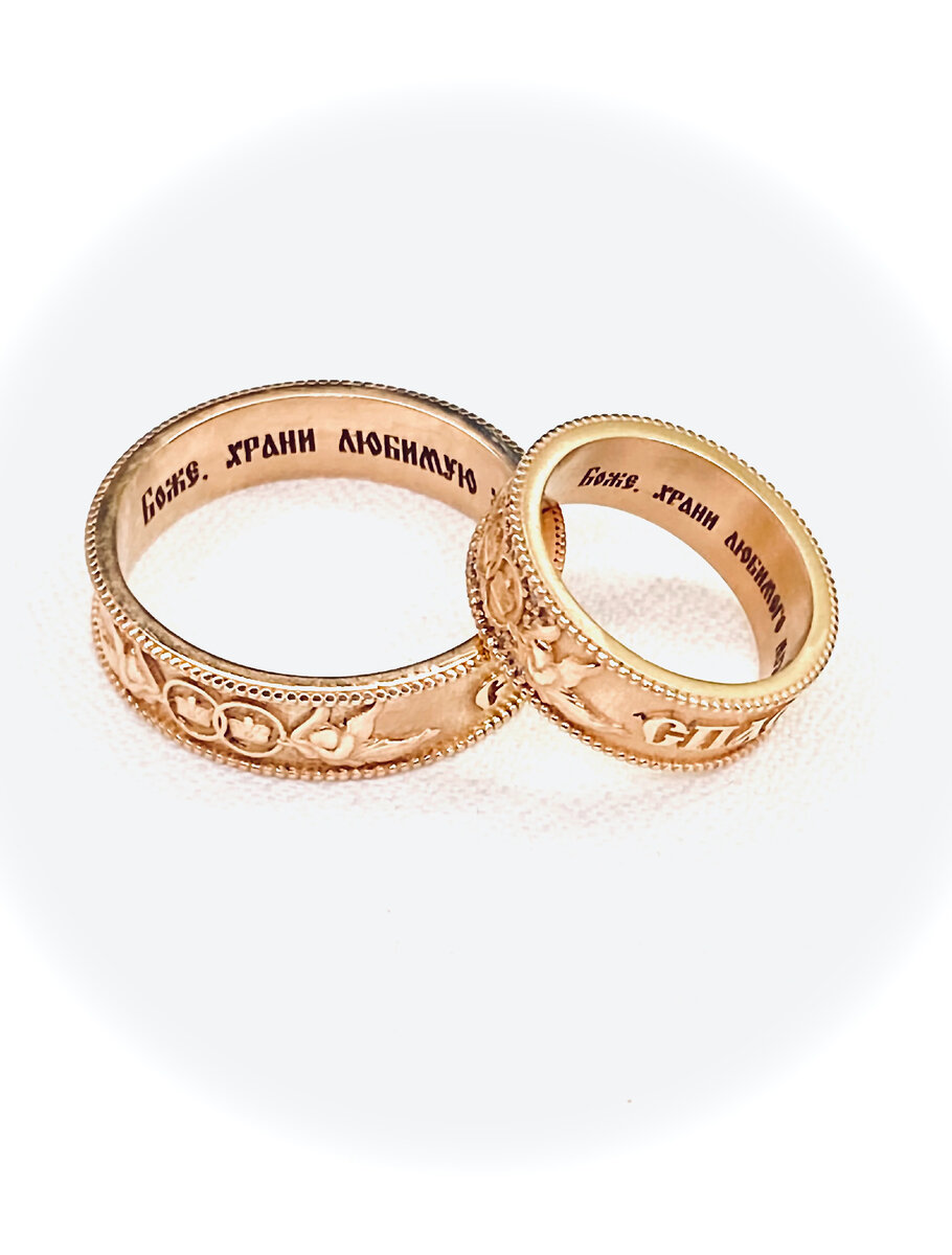 Нанесение надписей внутри колец