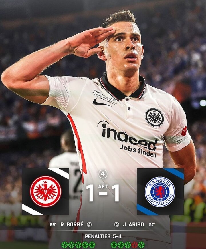 Финал сезона 21-22. Айнтрахт-Рейнджерс (Лига Европы УЕФА) 