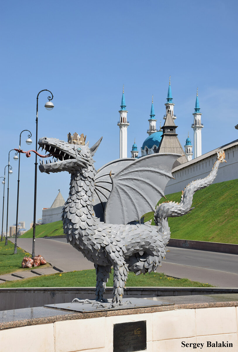 Крылатый змей Зилант. Здесь и далее - фото автора