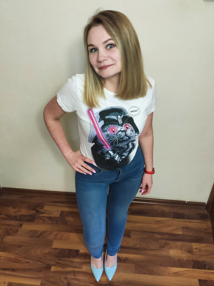 Похудевшая и довольная я