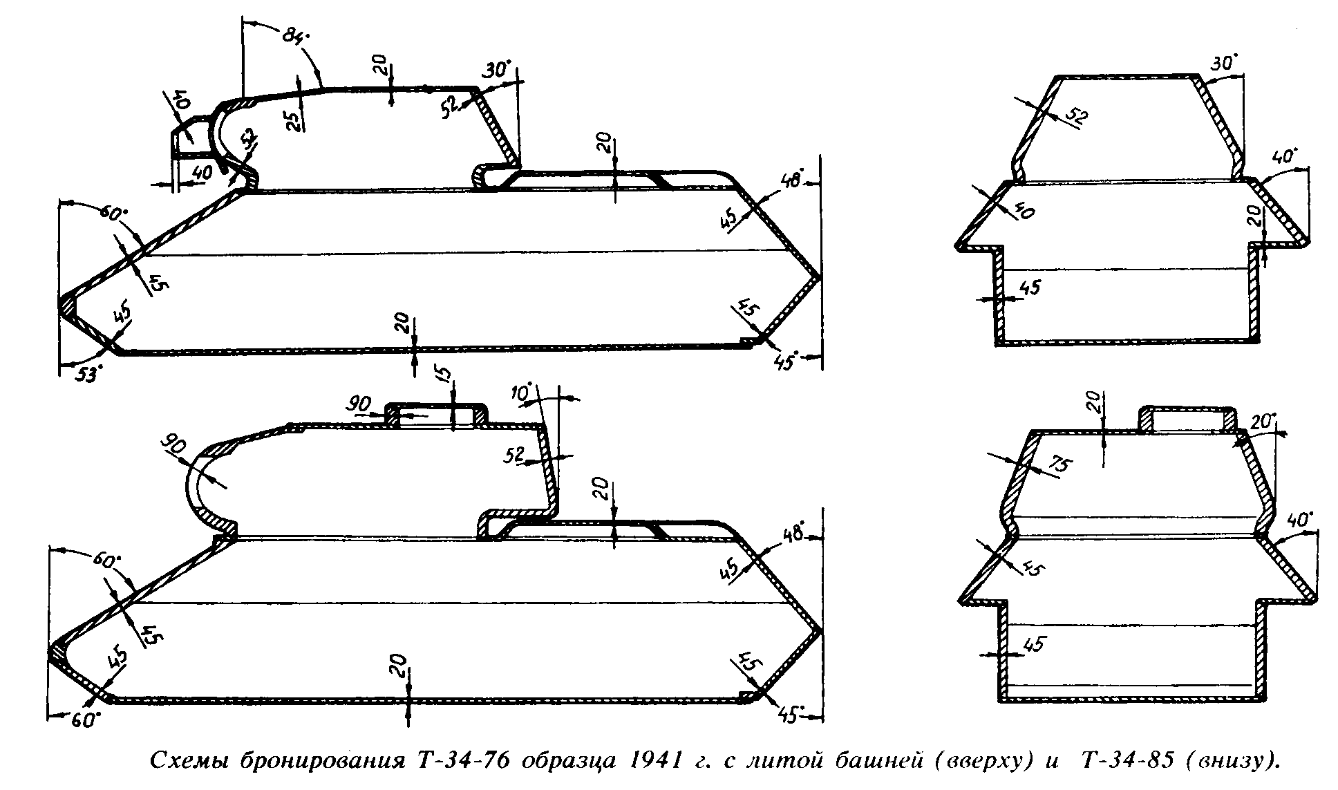 Чертеж поделки «Танк Т-34».