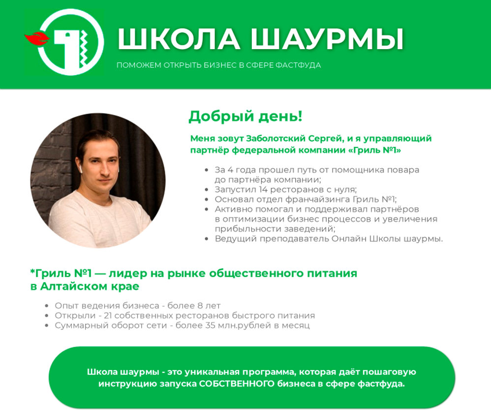 КП Школа шаурмы