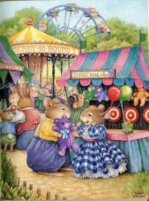 Они выглядят очень счастливыми на этой сказочной ярмарке)