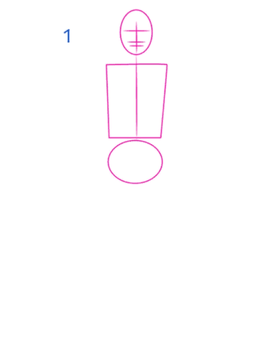 все изображения взяты с приложения "Draw Anime & Manga"