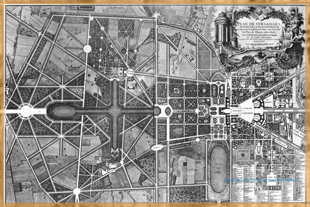 План-схема всего Версаля