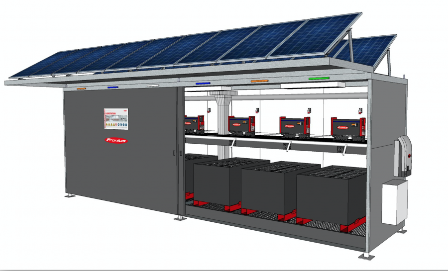 Fronius Energy Hub обеспечит оптимальную и эффективную зарядку электропогрузчиков