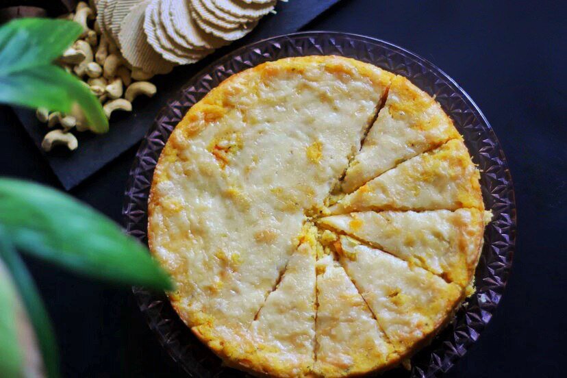 Запеканка с тыквой и полентой