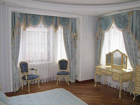 Шторы для интерьеров в стиле рококо