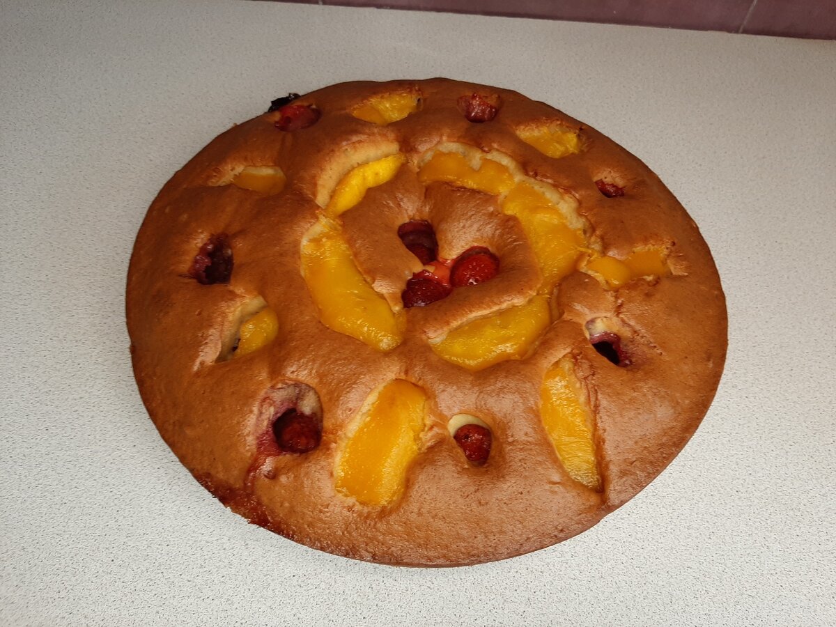Мой пирог с клубникой